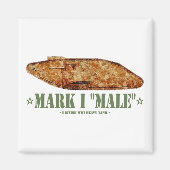 Mark I Mannelijke World War One Britse zware tank  Magneet (Voorkant)
