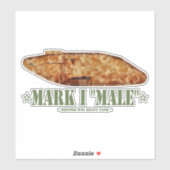 Mark I Mannelijke World War One Britse zware tank Sticker (Vel)