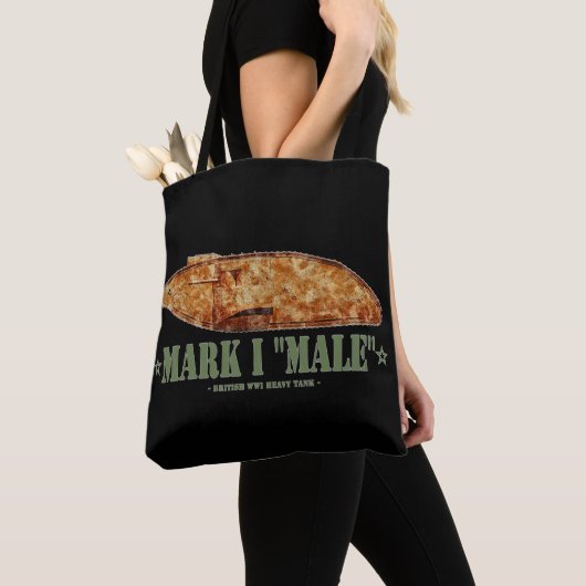 Mark I Mannelijke World War One Britse zware tank  Tote Bag (Dichtbij)