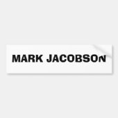 MARK JACOBSON BUMPERSTICKER (Voorkant)