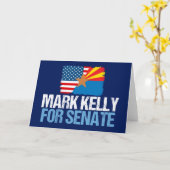 Mark Kelly voor Senaat 2022 Verkiezing Arizona Kaart (Gele Bloem)