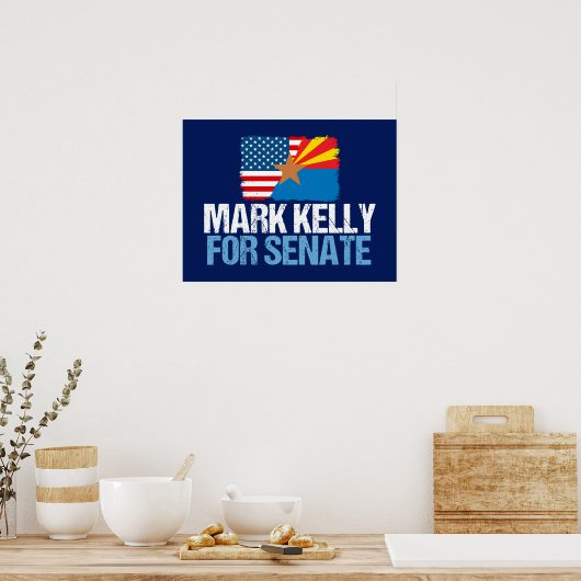 Mark Kelly voor Senaat Poster (Keuken)