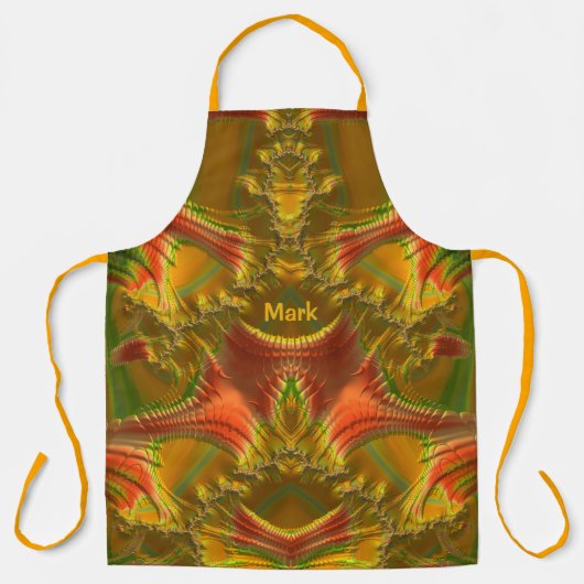 MARK ~ KERST ~ Rood Groen Goud ~ Schort (Voorkant)