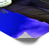 Mark King Level 42 tijdens een concert Poster (Hoek)