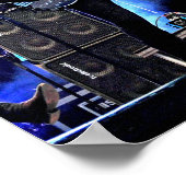 Mark King Level 42 tijdens een concert Poster (Hoek)