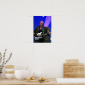 Mark King Level 42 tijdens een concert Poster (Keuken)