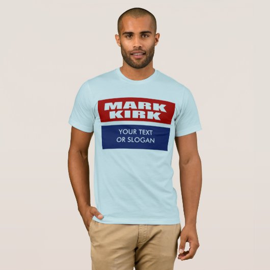 MARK KIRK VOOR SENAAT T-SHIRT (Voorkant volledig)