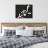 Mark Knopfler Canvas Afdruk (Insitu (Slaapkamer))