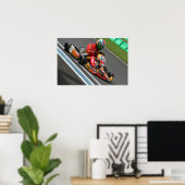 Mark Litchfield Karting Poster (Thuiskantoor)