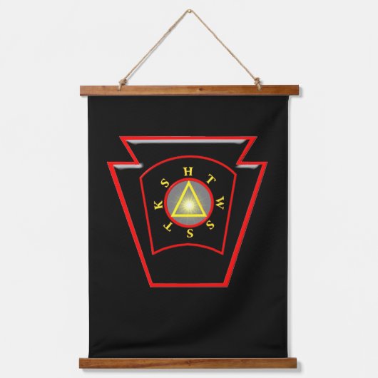 Mark Master / Koninklijke Boog Mason Hangend Wandkleed (Voorkant)