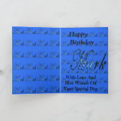 Mark, naam, Logo, Wenskaart. Kaart (Binnen)