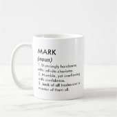 Mark name, Editable name, Custom name Koffiemok (Links)
