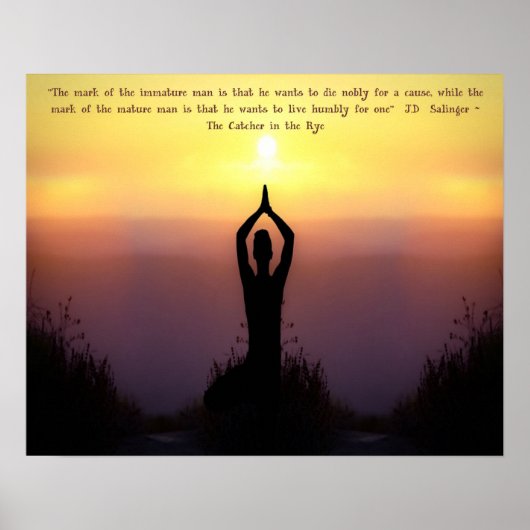 "Mark of the Mature Man" Catcher in the Rye-Print Poster (Voorkant)