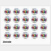 Mark Of The Studio – Levendige Graffiti Kunst Klas Ronde Sticker (Vel)
