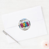 Mark Of The Studio – Levendige Graffiti Kunst Klas Ronde Sticker (Envelop)