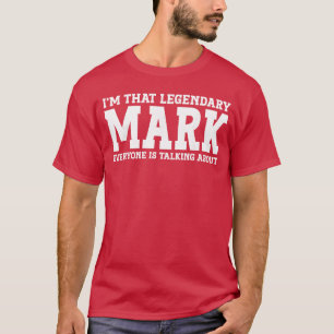 Mark Persoonlijke Naam Grappige Mark vrienden jong T-shirt