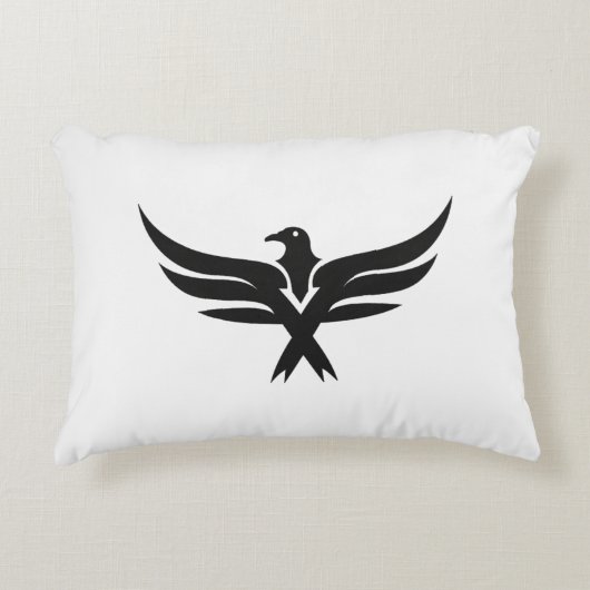 Mark Pillow van Neptunus – Minimalistisch Trident- Accent Kussen (Voorkant)