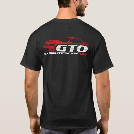 Mark Quitter Racing Graphic T-shirt. Voor- en acht T-shirt (Achterkant)