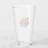 Mark Retro Sunset Naam Ontwerp Glas (Achterkant)