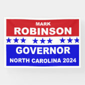 Mark Robinson Gouverneur North Carolina 2024 Spandoek (Horizontaal)