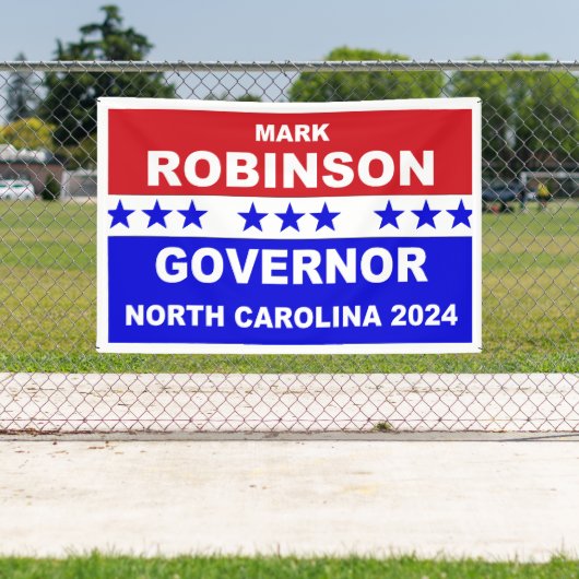 Mark Robinson Gouverneur North Carolina 2024 Spandoek (Insitu)