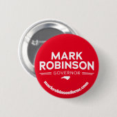 Mark Robinson voor gouverneur 2024 Ronde Button 5,7 Cm (Voorkant /achterkant)