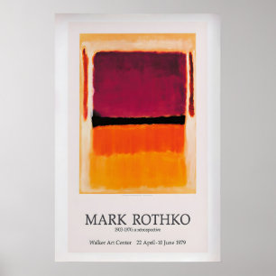 Mark Rothko 1979 Expositie Poster Vintage