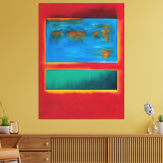 Mark Rothko art Canvas Afdruk (Insitu (Woonkamer))