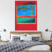 Mark Rothko art Canvas Afdruk (Insitu (Slaapkamer))