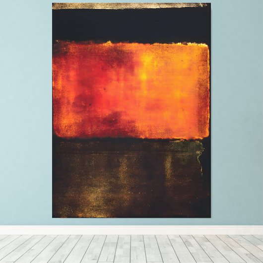 Mark Rothko art Canvas Afdruk (Insitu (Houten vloer))