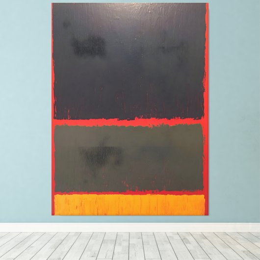 Mark Rothko art Canvas Afdruk (Insitu (Houten vloer))