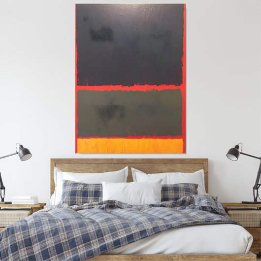 Mark Rothko art Canvas Afdruk (Insitu (Slaapkamer))