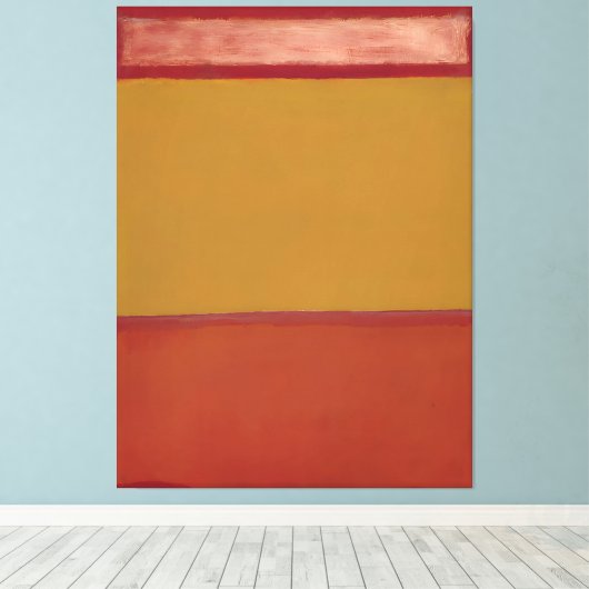 Mark Rothko art Canvas Afdruk (Insitu (Houten vloer))