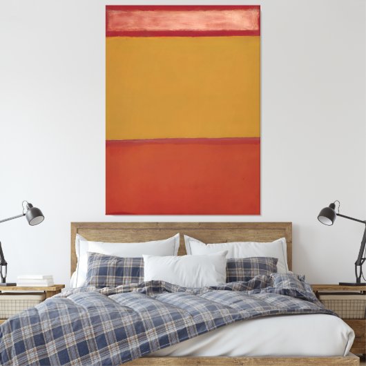Mark Rothko art Canvas Afdruk (Insitu (Slaapkamer))