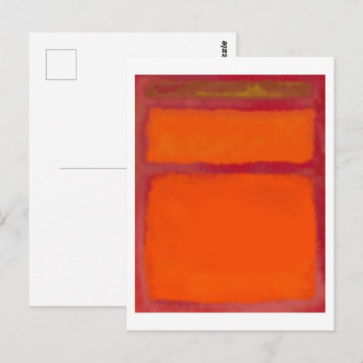 Mark Rothko art in digital style 11 Briefkaart (Voorkant / Achterkant)