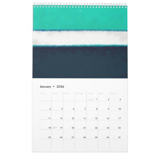 Mark Rothko art in digital style  Kalender (Jan 2026)