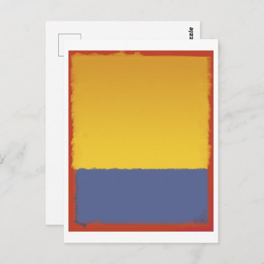 Mark Rothko art in digitale stijl 12 Briefkaart (Voorkant / Achterkant)