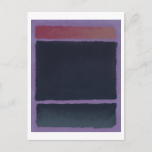 Mark Rothko art in digitale stijl 13 Briefkaart (Voorkant)