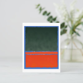Mark Rothko art in digitale stijl 14 Briefkaart