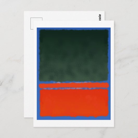 Mark Rothko art in digitale stijl 14 Briefkaart (Voorkant / Achterkant)