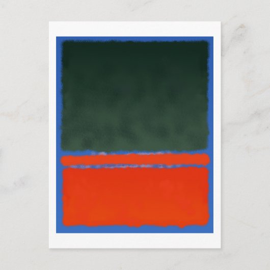 Mark Rothko art in digitale stijl 14 Briefkaart (Voorkant)