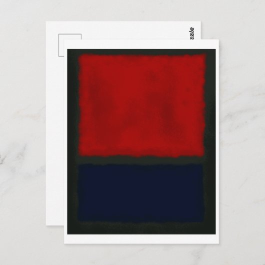 Mark Rothko art in digitale stijl 15 Briefkaart (Voorkant / Achterkant)