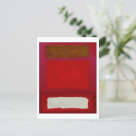Mark Rothko art in digitale stijl 16 Briefkaart