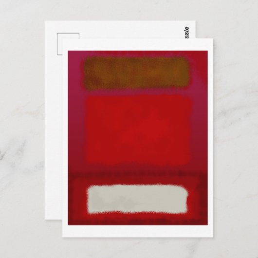 Mark Rothko art in digitale stijl 16 Briefkaart (Voorkant / Achterkant)