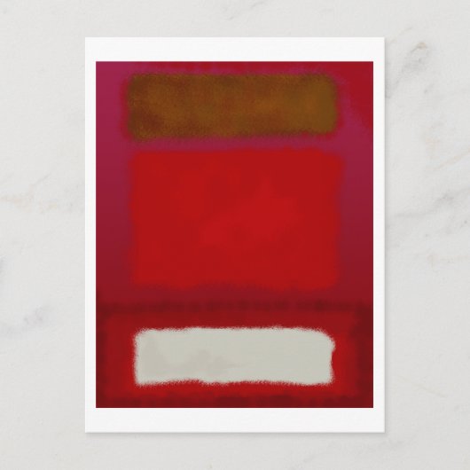 Mark Rothko art in digitale stijl 16 Briefkaart (Voorkant)