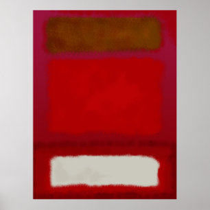 Mark Rothko art in digitale stijl 16 Poster
