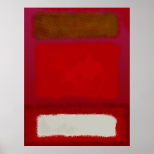 Mark Rothko art in digitale stijl 16 Poster (Voorkant)