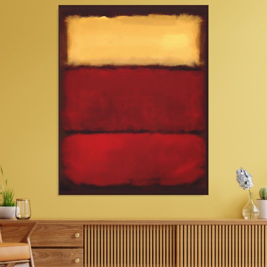 Mark Rothko art in digitale stijl 1 Canvas Afdruk (Insitu (Woonkamer))