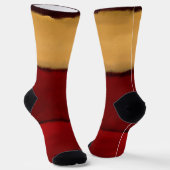 Mark Rothko art in digitale stijl 2 Sokken (Gebogen)