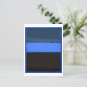 Mark Rothko art in digitale stijl 4 Briefkaart